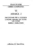 Cover of: Assaigs