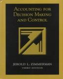 Cover of: Accounting for Decision Making and Control.