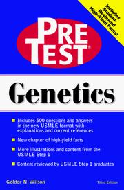 Cover of: Genetics: PreTest Self-Assessment & Review: Third Edition (Pretest Basic Science Series)