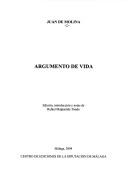 Cover of: Argumento de vida