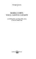 Cover of: Maria Corti: voci, canti e catasti