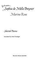 Cover of: Marine Rose: Selected Poems (Contemporary European Poets Series)
