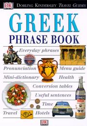 Cover of: Greek phrase book