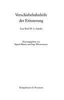 Cover of: Verschiebebahnhöfe der Erinnerung by herausgegeben von Sigurd Martin und Ingo Wintermeyer.