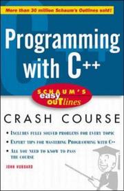 Cover of: Schaum's Easy Outline: Programming with C++ (Schaum's Easy Outline)