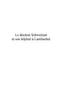 Cover of: Le docteur Schweitzer et son hôpital à Lambaréné: l'envers d'un mythe