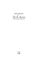 Cover of: De la aurora by María Zambrano