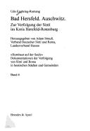 Cover of: Bad Hersfeld, Auschwitz: zur Verfolgung der Sinti im Kreis Hersfeld-Rotenburg