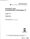 Cover of: Free-space laser communication technologies VI by G. Stephen Mecherle