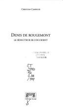 Cover of: Denis de Rougemont: le séducteur de l'Occident