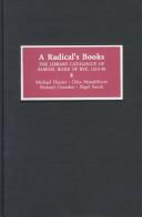 Cover of: A radical's books by edited by Michael Hunter ... [et al.].