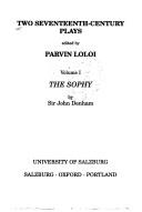 Cover of: The Sophy by Denham, John Sir