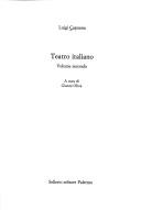 Cover of: Teatro italiano