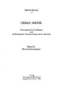 Cover of: Urban Jarnik: textologische Grundlagen und lexikologische Untersuchungen seiner Sprache