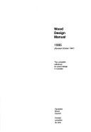 Cover of: Wood design manual, 1995 | 