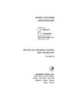 Cover of: Auger electron spectroscopy by Herbert Herman