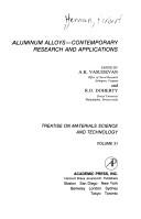 Cover of: Aluminium alloys - contemporary research and applications by Herbert Herman