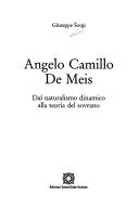 Cover of: Angelo Camillo De Meis: dal naturalismo dinamico alla teoria del sovrano