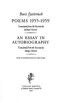 Poems 1955-1959 ; An essay in autobiography by Boris Leonidovich Pasternak