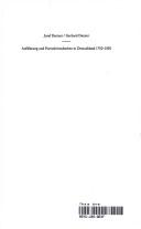 Aufklärung und Fortschrittsdenken in Deutschland 1750-1850 by Josef Rattner