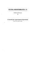 Il vincolo per i governatori di provincia by Franca Pecchioli Daddi