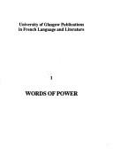 Cover of: Words or Power: Essays in Honour of Alison Fairlie, 1917-1993