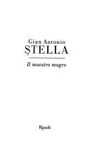 Cover of: Il maestro magro: [romanzo]
