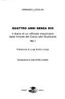 Cover of: Quattro anni senza Dio by Lodolini, Armando