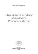 Cover of: Andando con lor dame in aventura: percorsi estensi