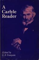 Cover of: A  Carlyle reader by Thomas Carlyle