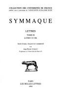 Cover of: Lettres [de] Symmaque. by Quintus Aurelius Symmachus