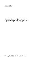 Cover of: Sprachphilosophie