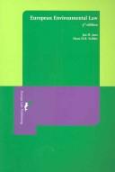 Cover of: European Environmental Law by J. H. Jans, H. H. B. Vedder