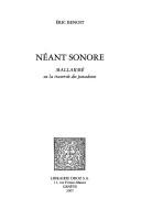 Cover of: Néant sonore: Mallarmé, ou, La traversée des paradoxes