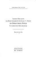 Cover of: Le "Ravissement de Lol V. Stein" de Marguerite Duras: un roman de la folie amoureuse