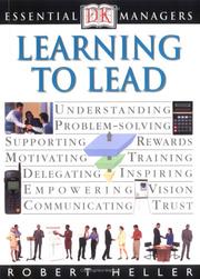 Cover of: Learning to lead