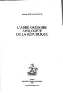 Cover of: L' abbé Grégoire apologète de la République