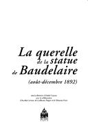 Cover of: La querelle de la statue de Baudelaire: août-décembre 1892
