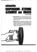 Cover of: Automotive suspensions, steering alignment and brakes by Walter E. Billiet