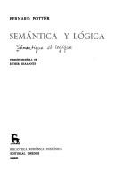 Cover of: Semantica Y Logica by Bernard Pottier, Bernard Pottier