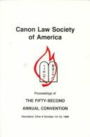 Cover of: Canon Law Society of America by Canon Law Society of America