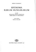 Cover of: Epithoma rerum Hungararum by Pietro Ranzano