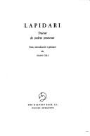 Cover of: Lapidari: Tractat de Pedres Precioses