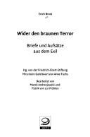 Wider den braunen Terror by Erich Brost