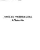Cover of: Memoria de la primera Mesa redonda de Monte Albán: procesos de cambio y conceptualización del tiempo