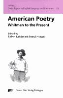 Cover of: American poetry by edited by Robert Rehder and Patrick Vincent