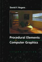Cover of: Procedural Elements of Computer Graphics by David F. Rogers