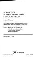 Cover of: Advances in molecular electronic structure theory.