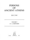 Cover of: Persons of ancient Athens