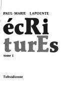 Cover of: Ecritures